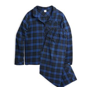 TomboyX Women's Size 3X Cozy Flannel PJ Set LC - Midnight Plaid Pre-Owned